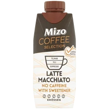 MIZO COFFEE SELECTION LATTE MACCHIATO UHT, LAKTÓZ-, ÉS KOFFEINMENTES KÁVÉS TEJ ÉDESÍTŐSZERREL 330 ML