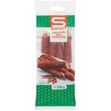 S-BUDGET CSABAI SNACK KOLBÁSZ CSEMEGE VAGY CSÍPŐS 100G