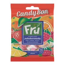 FRU GYÜMÖLCSKARAMELLA EPER MÁLNA CITROM NARANCS 60G