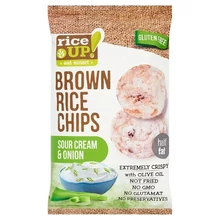 RICE UP HAGYMÁS-TEJFÖLÖS RIZSCHIPS GLUTÉNMENTES 60G