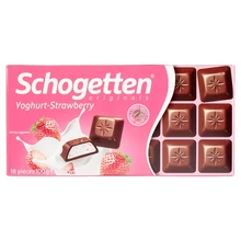 SCHOGETTEN JOGHURT ÉS EPER ÍZESÍTÉSŰ KRÉMMEL TÖLTÖTT TEJCSOKOLÁDÉ 100 G