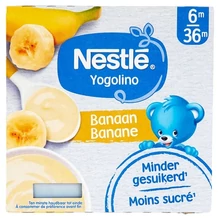 NESTLÉ YOGOLINO TEJALAPÚ BANÁNOS BÉBIDESSZERT 6 HÓNAPOS KORTÓL 36 HÓNAPOS KORIG 4 X 100 G (400 G)