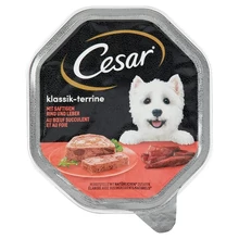 CESAR NEDVES ÁLLATELEDEL KUTYÁK SZÁMÁRA MARHA-MÁJ ALUTÁLCA 150 G