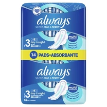ALWAYS ULTRA NIGHT SZÁRNYAS EGÉSZSÉGÜGYI BETÉT (3-AS MÉRET), 14 BETÉT