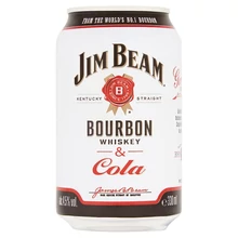 JIM BEAM BOURBON WHISKEY & COLA ALKOHOLOS ÜDÍTŐ ITAL 4,5% 330 ML