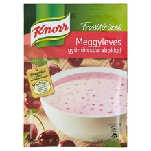 KNORR MEGGYLEVES GYÜMÖLCSDARABOKKAL 56G