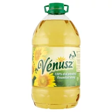 VÉNUSZ 100% ELSŐ PRÉSELÉSŰ, FINOMÍTOTT NAPRAFORGÓ-ÉTOLAJ 5 L