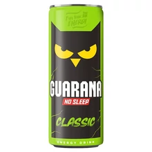 GUARANA NO SLEEP CLASSIC TUTTIFRUTTI ÍZŰ, SZÉNSAVAS, ALKOHOLMENTES ITAL 250 ML