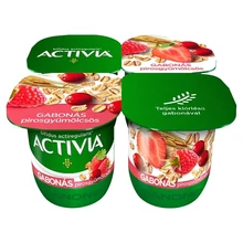 ACTIVIA JOGHURT PIROSGYÜMÖLCS-GABONA 4X125G