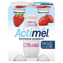 DANONE ACTIMEL EPERÍZŰ SOVÁNY JOGHURTITAL ÉDESÍTŐSZEREKKEL, B6- ÉS D-VITAMINNAL 4 X 100 G (400 G)