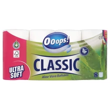 OOOPS! CLASSIC ALOE VERA BALSAM TOALETTPAPÍR 3 RÉTEGŰ 8 TEKERCS