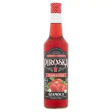 PIROSKA SZAMÓCA ÍZŰ GYÜMÖLCSSZÖRP FEKETERÉPALÉVEL SZÍNEZVE CUKORRAL ÉS ÉDESÍTŐSZERREL 0,7 L