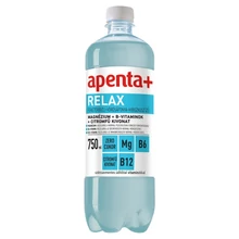 APENTA+ RELAX FEKETERIBIZLI-VÖRÖSÁFONYA-HIBISZKUSZ ÍZŰ SZÉNSAVMENTES ÜDÍTŐITAL VITAMINOKKAL 750 ML