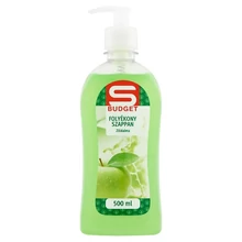 S-BUDGET FOLYÉKONY SZAPPAN ZÖLDALMA 500ML