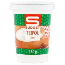 S-BUDGET TEJFÖL 20% 450G