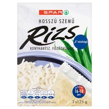 SPAR KONYHAKÉSZ FŐZŐTASAKOS HOSSZÚSZEMŰ A RIZS 2X125G