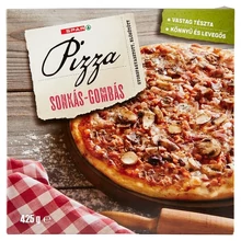 SPAR GYORSFAGYASZTOTT, ELŐSÜTÖTT SONKÁS-GOMBÁS PIZZA 425 G