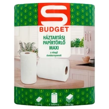 S-BUDGET MAXI HÁZTARTÁSI PAPÍRTÖRLŐ 2 RÉTEGŰ 1 TEKERCS