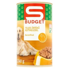 S-BUDGET KUTYAELEDEL KONZERV BAROMFI 1240G