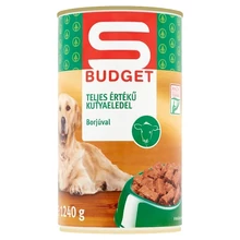 S-BUDGET KUTYAELEDEL KONZERV BORJÚ 1240G
