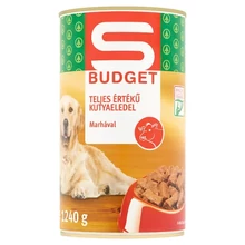 S-BUDGET KUTYAELEDEL KONZERV MARHA 1240G