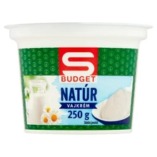 S-BUDGET NATÚR VAJKRÉM 250 G