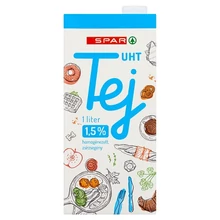 SPAR UHT TEJ 1,5% 1L