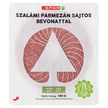 SPAR SZELETELT SZALÁMI PARMEZÁN SAJTOS BEVONATTAL 100 G