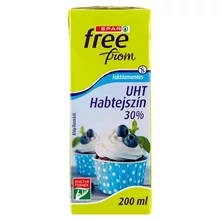 SPAR FREE FROM UHT LAKTÓZMENTES HABTEJSZÍN 30% 200 ML