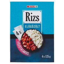 SPAR ELŐGŐZÖLT FŐZŐTASAKOS HOSSZÚSZEMŰ A RIZS 4X125G