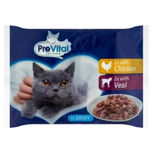 PREVITAL MACSKAELEDEL CSIRKE-BORJU 4X100G