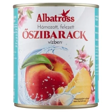 ALBATROSS HÁMOZOTT, FELEZETT ŐSZIBARACK CUKROZOTT LÉBEN 820 G