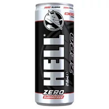 HELL ZERO TUTTIFRUTTIÍZŰ, KOFFEINTARTALMÚ, VITAMINOZOTT ITAL ÉDESÍTŐSZEREKKEL 250 ML