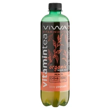 Viwa Vitamintea őszibarack ízű energiamentes szénsavmentes üdítőital fekete tea kivonattal 600 ml