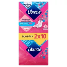 LIBRESSE ULTRA+ DEO ILLATOSÍTOTT, VÉKONY, SZÁRNYAS EGÉSZSÉGÜGYI BETÉT 2 X 10 DB