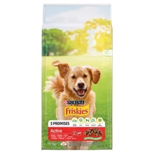 FRISKIES VITAFIT ACTIVE TELJES ÉRTÉKŰ ÁLLATELEDEL FELNŐTT KUTYÁK SZÁMÁRA MARHÁVAL 10 KG
