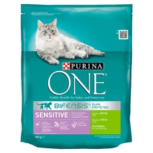 PURINA ONE SENSITIVE PULYKÁBAN ÉS RIZSBEN GAZDAG TELJES ÉRTÉKŰ ÁLLATELEDEL 800G