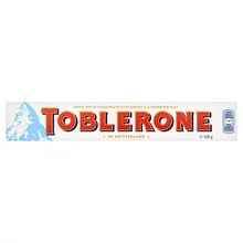 TOBLERONE SVÁJCI FEHÉRCSOKOLÁDÉ MÉZZEL ÉS MANDULÁVAL 100 G