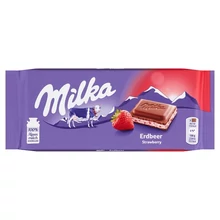 MILKA ALPESI TEJCSOKOLÁDÉ EPERÍZŰ KRÉMMEL TÖLTVE 100 G