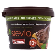 TORRAS STEVIA MOGYORÓKRÉM HOZZÁADOTT CUKOR NÉLKÜL, ÉDESÍTŐSZERREL 200 G