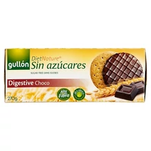 GULLÓN DIETNATURE CUKORMENTES BÚZAKORPÁS KEKSZ ÉTCSOKOLÁDÉ BEVONATTAL, ÉDESÍTŐSZERREL 270 G