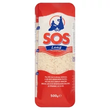 SOS LONG "A" MINŐSÉGŰ, HOSSZÚSZEMŰ RIZS 500 G