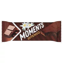 MOMENTS INTENSO CSOKOLÁDÉS-KAKAÓS KRÉMMEL TÖLTÖTT KAKAÓS OSTYASZELET KAKAÓS BEVONÓMASSZÁBAN 40 G