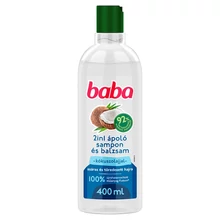 BABA 2IN1 SAMPON ÉS BALZSAM SZÁRAZ ÉS TÖREDEZETT HAJRA KÓKUSZOLAJJAL 400 ML