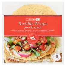 SPAR TORTILLA KUKORICÁS 8DB 320G