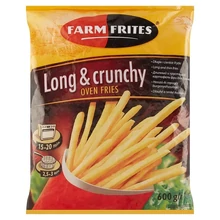 FARM FRITES BURGONYAHASÁBOK HOSSZÚ ÉS ROPOGÓS SÜTÕBE 600G