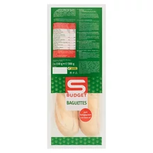 S-BUDGET ELŐSÜTÖTT BAGETT 2 DB 300 G