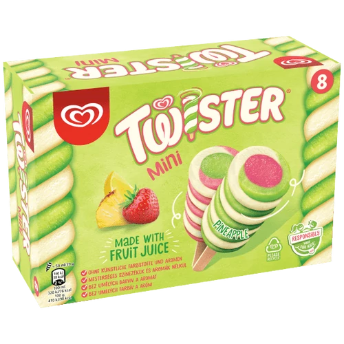 TWISTER MINI VEGYES MULTIPACK JÉGKRÉM 8X50ML