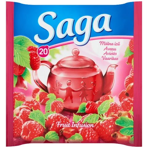 SAGA MÁLNA ÍZŰ GYÜMÖLCS TEA 20 FILTER 34G
