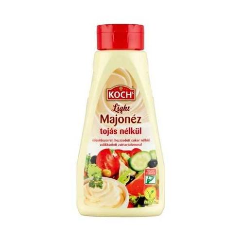 KOCH´S LIGHT MAJONÉZ TOJÁS NÉLKÜL ÉDESÍTŐSZERREL, CSÖKKENTETT ZSÍRTARTALOMMAL 450 G